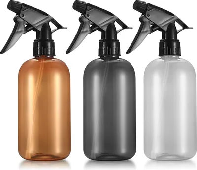 Produktbild von 3 Sprühflaschen mit 500Ml, Pflanzenzerstäuber aus Kunststoff für Hausreinigung, Garten, Pflanzen, Blumen, Haare und das Küchengerät