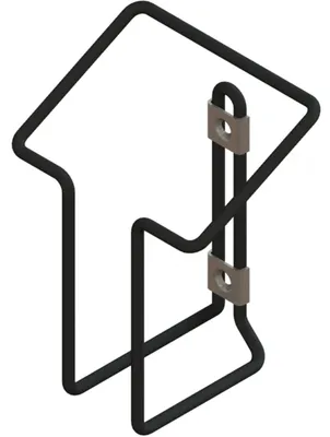 Produktbild von Steco Batterieladehalter Wandmontage Mattschwarz