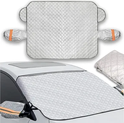 Zdjęcie produktu dla OSŁONA NA SZYBĘ LUSTERKA PRZECIWSŁONECZNA SAMOCHODU MAGNESY 120 x 145 x 178