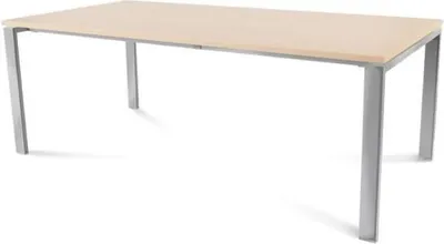 Produktbild von Schreibtisch Total BxTxH 200x100x73cm Gestell verchromt Platte Melamin buche.