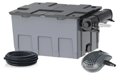Produktbild von Heissner Durchlauffilter-Set FPU 24000-00 mit 24W UVC-Einheit & Pumpe