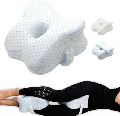 Produktbild von OKWISH Kopfkissen Beinkissen, Memory-Schaum Beinkissen, ergonomisches Kissen– ideal für Zuhause, Schwangerschaft und Schlafkomfort