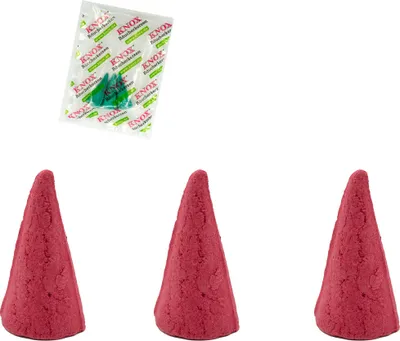 Produktbild von KNOX Räucherkerzen - XXL Riesen 3er Set - Sandelholz - Inklusive 3er Probe "Meeresbrise" - Angenehmer Duft von Holz