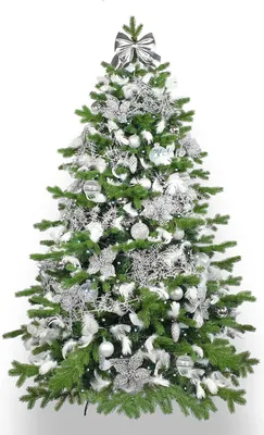 Produktbild von Geschmückter künstlicher weihnachtsbaum mit 93 Stk Kugeln KING OF WINTER 210 cm mit Metallständer