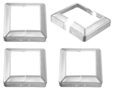 Productafbeelding van 4 Stuks Paalafdekkingen, 15 x 15 cm Vloerafdekking voor Palen