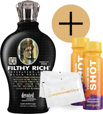 Produktbild von Devoted Creations - Filty Rich + 2 Your Sun Shots + 2 Verfrissingsdoekjes