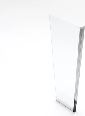 Image de Volet pivotant pour paroi de douche fixe - 40x200cm - Verre transparent 6mm - Profile Chromé
