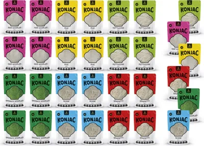 Obrázek produktu pro Výhodný balíček USUI 24+6 | nízkokalorické konjakové těstoviny - špagety, rýže, penne, fettuccine, vlasové a špenátové nudle | 30 x 270 g