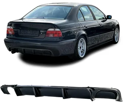Produktbild von Diffusor schwarz glänzend für BMW 5er E39 mit M-Paket 1995-2004 Heckdiffusor