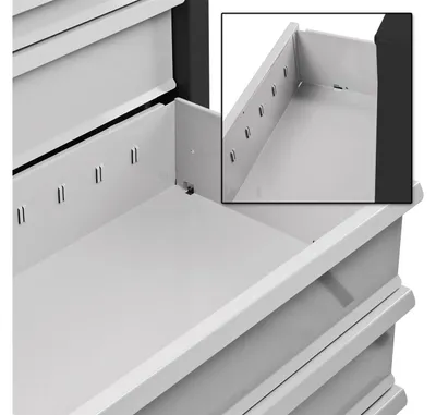 Produktbild von ADB MAMMUT Schubladenschrank lichtgrau, anthrazit 6 Schubladen 70,0 x 43,5 x 75,0 cm