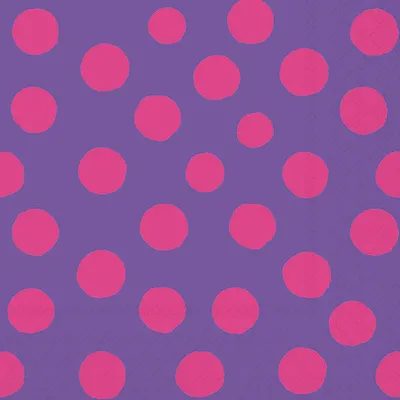 Produktbild von Servietten Lunch 33x33cm 3-Lagig 20 Servietten Punkte rosa lila Napkin 33 Polka dots pink/purple