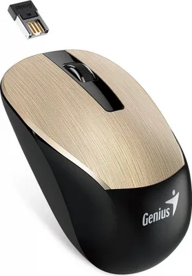 Produktbild von GENIUS NX-7015/Kancelářská/Optická/1 600 DPI/Bezdrátová USB/Zlatá