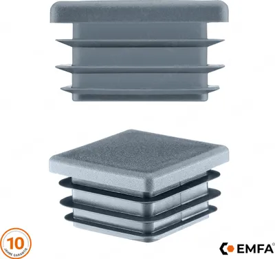 Produktbild von Lamellenstopfen für Vierkantrohr 60x60 mm Anthrazit 5 Stück Lamellenstopfen quadratisch Rohrstopfen vierkant Endkappen