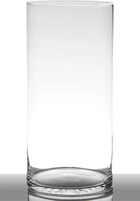 Produktbild von INNA-Glas Bodenvase Glas Sansa, Zylinder - rund, klar, 40cm, Ø 19cm - Hohe Vase - Glasvase