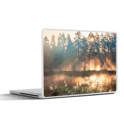 Produktbild von MuchoWow® Laptop Aufkleber Sticker Cover See - Sonne - Baum 30x21 cm - Sticker für Laptop - Selbstklebend