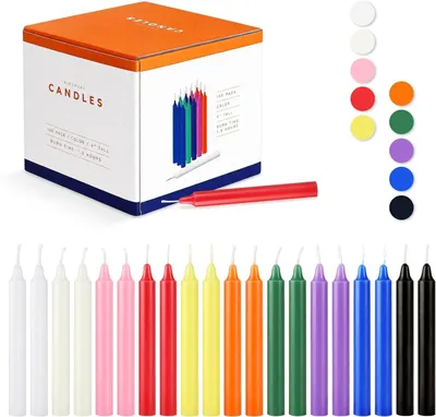 Productafbeelding van 100 stuks Spells Chime Candles geurkaarsen in verschillende kleuren