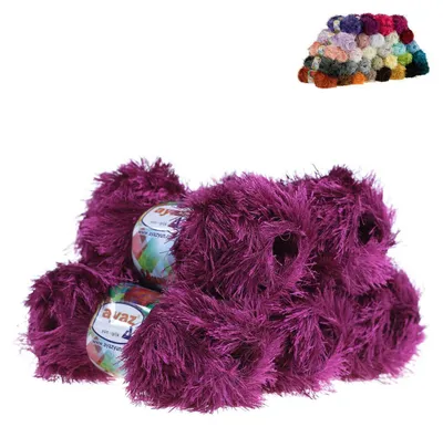 5 x 100g Strickgarn Yumos violett