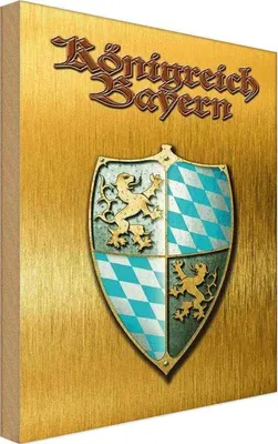 Immagine prodotto di vianmo Insegna in legno 30x20 cm Bandiera Königreich Bayern