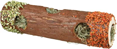 Produktbild von TRIXIE Holztunnel mit Heu - diverse - ø 9 × 30 cm