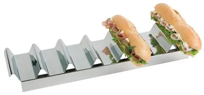 Assheuer und Pott Snackablage Snackpresenter aus Edelstahl 7 Fächern