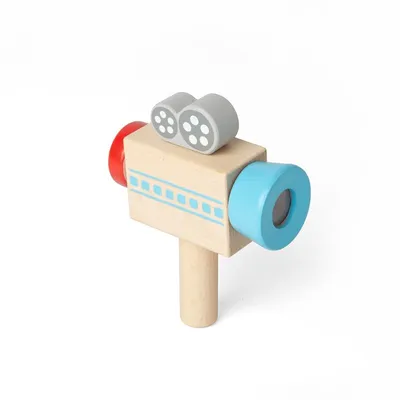 Produktbild von BigJigs Holz Spielzeug Videokamera - pädagogisches Rollenspiel