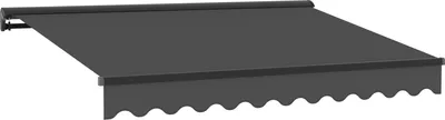 Produktbild von Leudus 3x2,5 m Markise elektrische Kassettenmarkise Halbkassettenmarkise graue Kassette SP1201EML-G/SPD016 mit LED-Beleuchtung