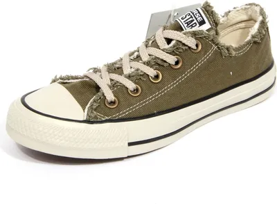 Produktbild von H1122 sneaker donna CONVERSE women ALL STAR frayed canvas shoe green