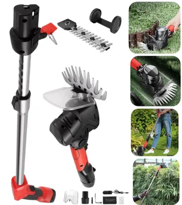 Produktbild von Elektrische Heckenschere - 2 Klingentypen - Reiner Kupfermotor - Verlängerungsstange - Ergonomischer Griff