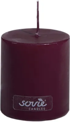 Produktbild von Sovie CANDLES Stumpenkerze in Bordeaux Ø 50 mm x H 60 mm, Brenndauer ca. 16 Std., 1 Stück