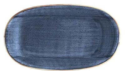 Image de Assiette Aura Dusk Gourmet ovale 34 x 19 cm - 6 pièces