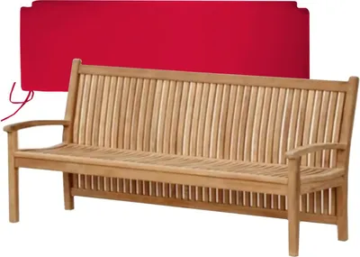 Produktbild von Gartenbank Pescara Teak Massivholz 180 cm Rot