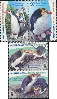Produktbild von Briefmarken Austral. Gebiete Antarktis 2007 Mi 169-172 Paare (kompl.Ausg.) postfrisch Naturschutz - Haubenpinguin