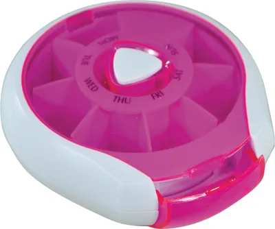 Produktbild von Aidapt Pillendose zur Aufbewahrung für 1 Woche - pink