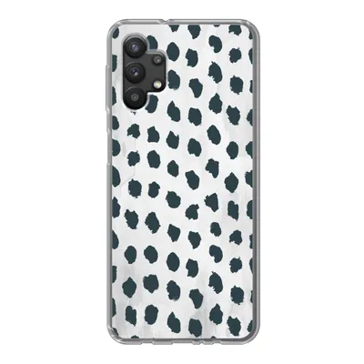 Produktbild von MuchoWow® Handyhülle Schutzhülle Hülle für Samsung Galaxy A32 5G Polka dots - Schwarz - Marmor Silikon Softcase Handy Hülle - Softcase