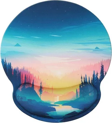 Image de Tapis de souris ergonomique avec repose-poignet et mousse à mémoire de forme