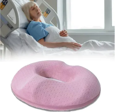 Obrázek produktu pro Polštář ve tvaru donutu z paměťové pěny pro pohodlí a oporu