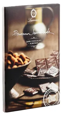 Image de Chocolat noir aux amandes Laurence, 80 g