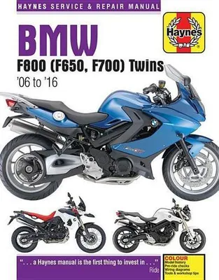 Image de BMW F650, F700 & F800 Twins (06-16) Haynes Repair Manual