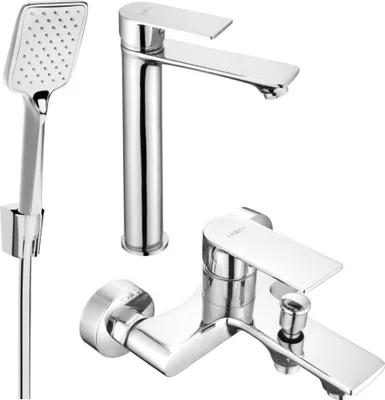 Produktbild von Mexen Royo R62 Badewannenset, Chrom - 72213R62-00
