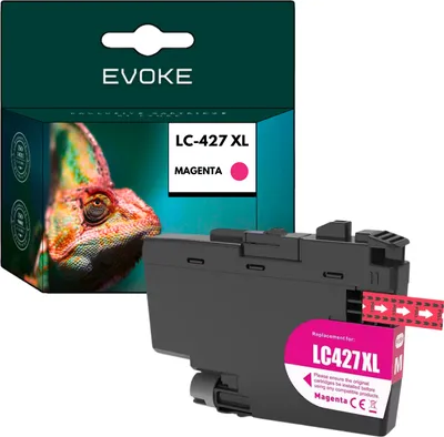 A product shot of an ink cartridge and its packaging.