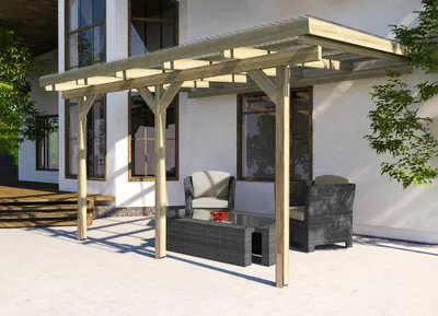 Produktbild von Terrassenüberdachung 671 Gr.3 B x T x H 424 x 306 x 271