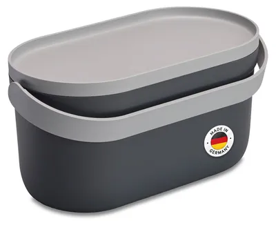 Immagine prodotto di GARANTIA NOVA bidone per rifiuti organici 5 L, grigio grafite / grigio pietra
