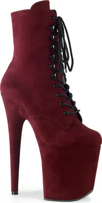 Produktbild von FLAMINGO-1020FS Damen Booties von Pleaser, Dunkelrot , EU 37, US 7