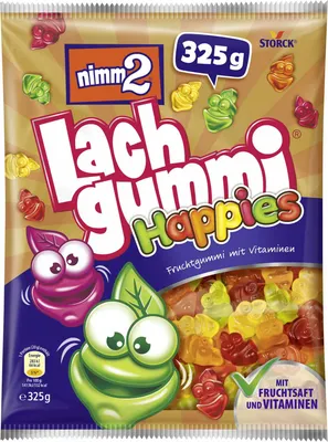Produktbild von Storck Nimm2 Lachgummi Happies Fruchtgummi mit Vitaminen 325g