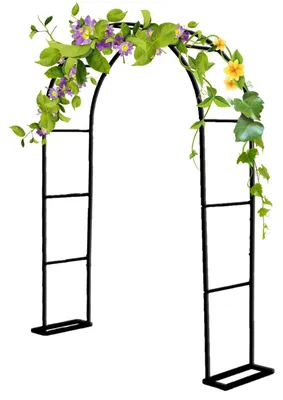 Productafbeelding van Tuinboog van Staal, Zwart, 200 x 40 x 230 cm