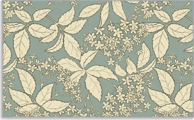 Produktbild von Wallario Frühstücksbrettchen aus Glas, je 14 x 23 cm, mit rutschfesten Füßen, Motiv Blätter und Blüten auf Grün
