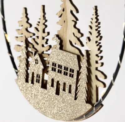 Produktbild von Weihnachtsdekoration mit LED zum Aufhängen, Ø 20 cm