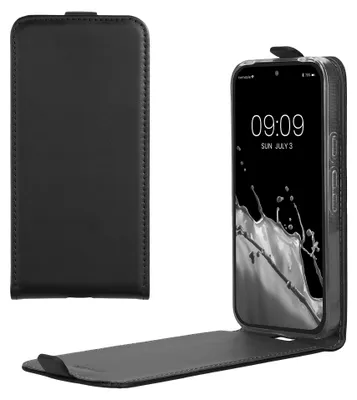 Produktbild von kwmobile Schutzhülle kompatibel mit Google Pixel 10 / Pixel 10 Pro - Hülle Handy - Flip Case Handyhülle Schwarz