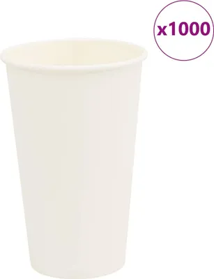 Obrázok produktu pre Papierové šálky na kávu 1000 ks 16oz 400ml biela