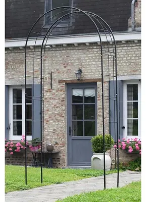 Produktbild von Nature Gartenbogen Metall 229x38x113 cm Schwarz